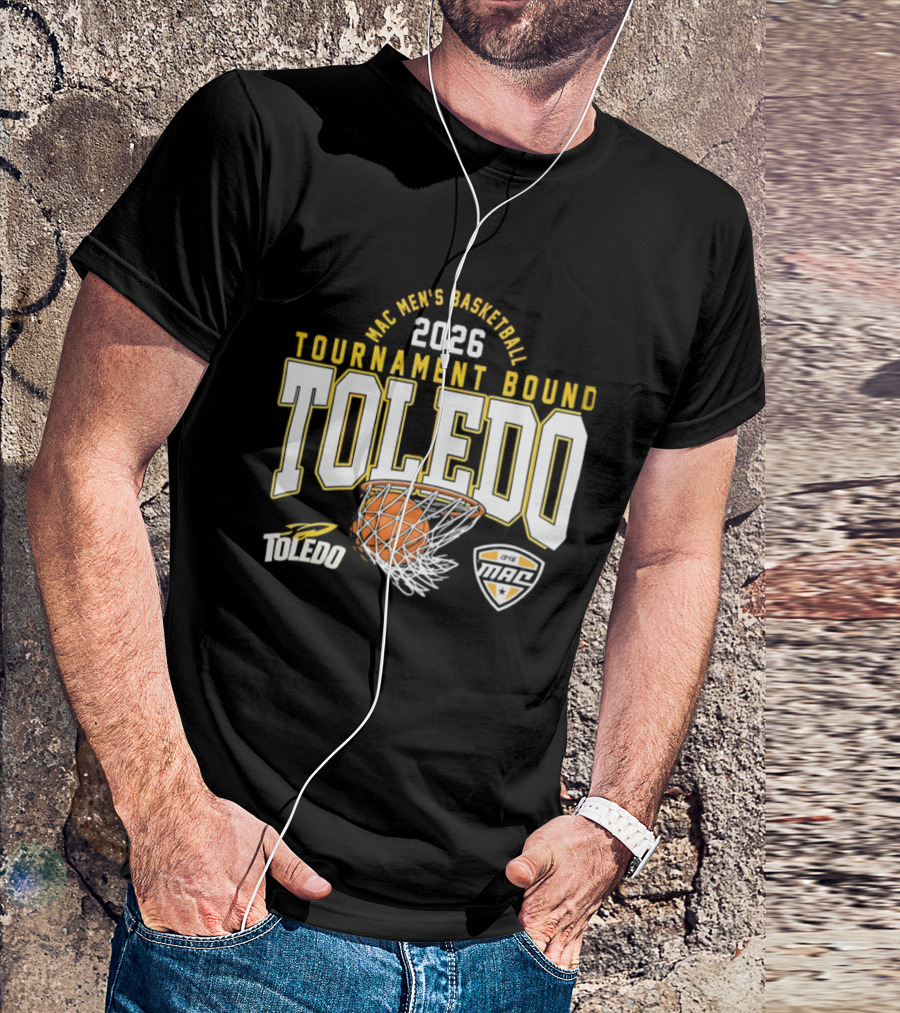 Toledo Rockets 2026 MAC Men's Basketball Tournament Bound T-Shirt