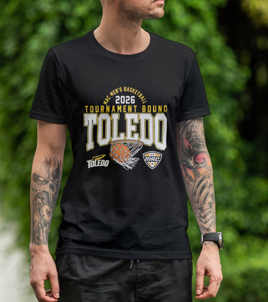Toledo Rockets 2026 MAC Men's Basketball Tournament Bound T-Shirt