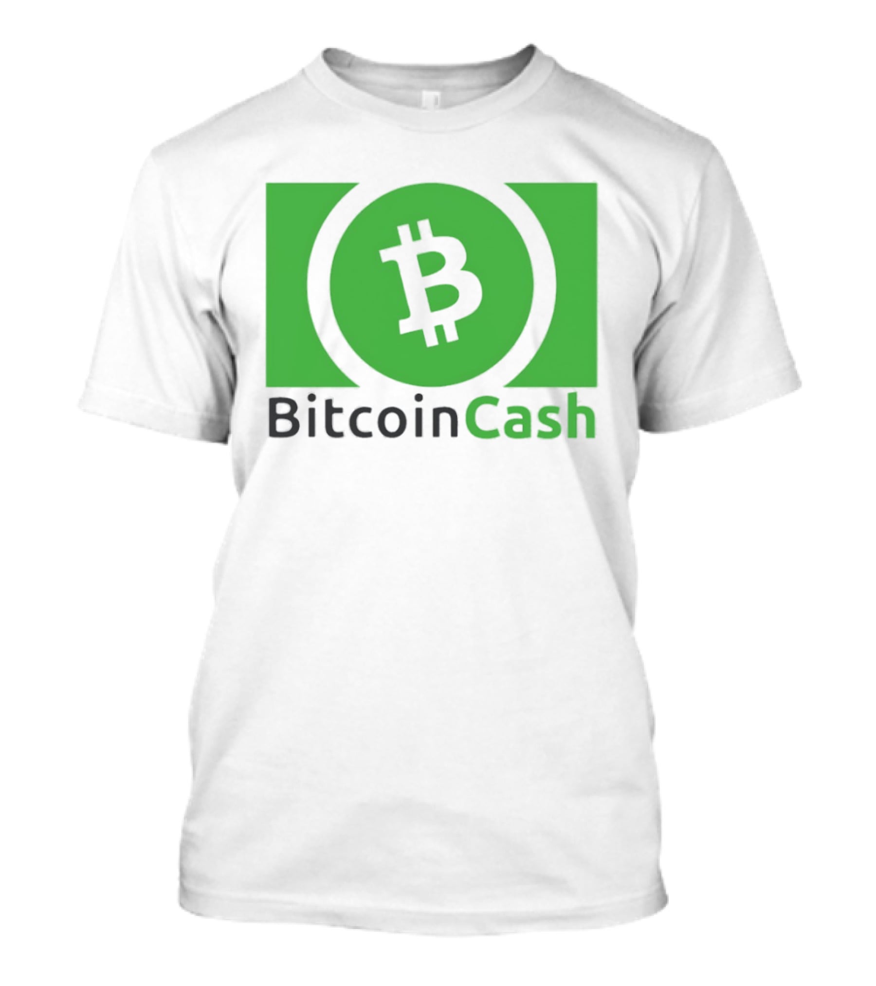 Bitcoin Cash Cryptocurrency Symbol Green Circle T-Shirt