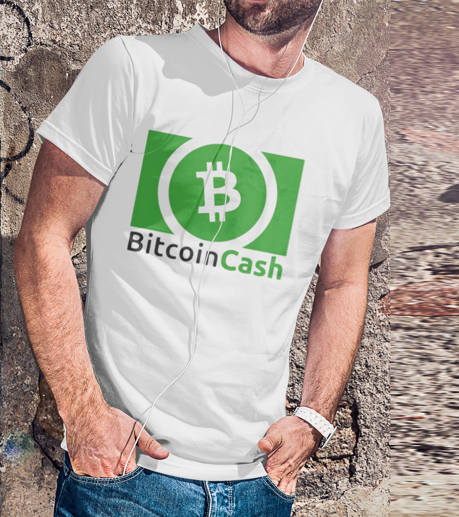 Bitcoin Cash Cryptocurrency Symbol Green Circle T-Shirt