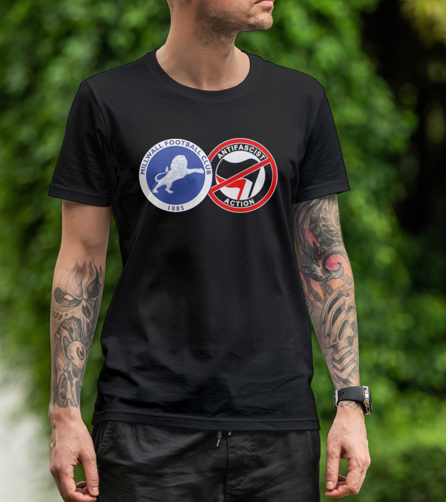 Millwall Football Club 1885 Anti Antifascist Action T-Shirt