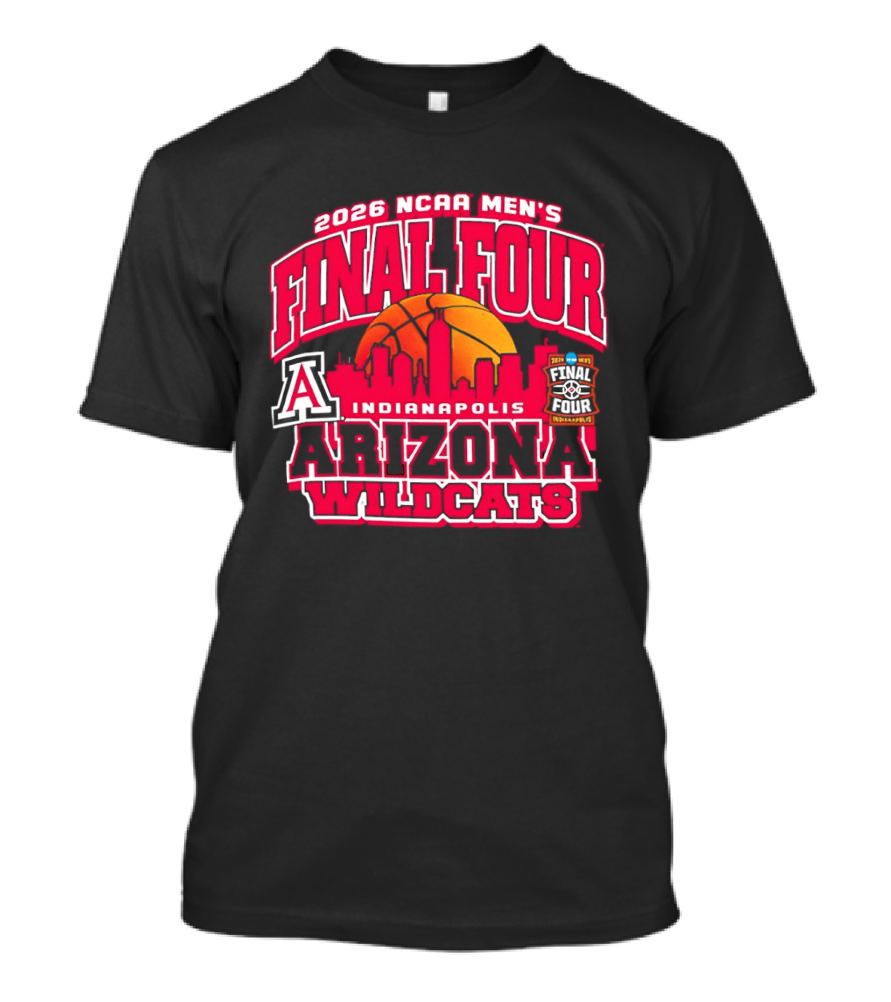 2026 NCAA Men's Final Four Indianapolis Arizona Wildcats Basketball T-Shirt