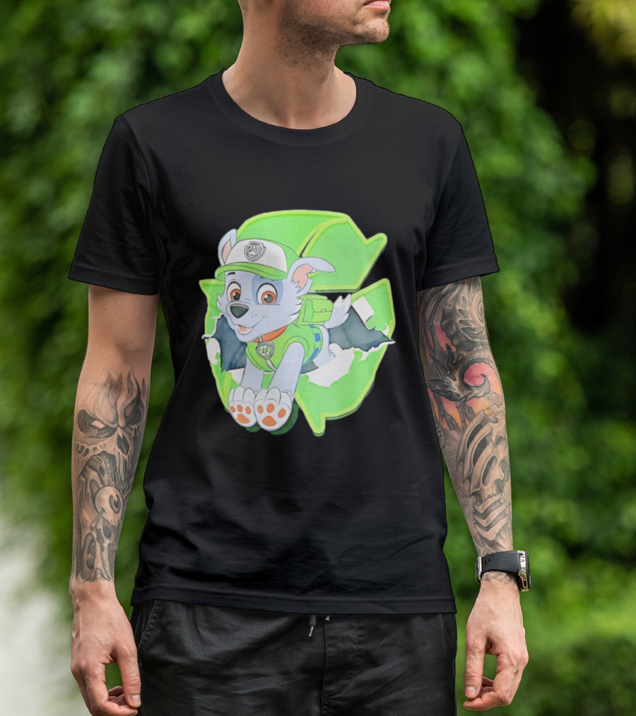 Bought Myself A Rocky Recycle Adventure Paw Patrol Rocky Puppy Patrol Green Eco Friendly T-Shirt