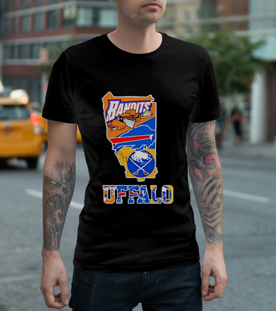 Buffalo Bandits Bills Sabres Sports Teams State T-Shirt
