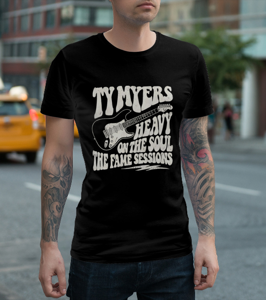 Ty Myers Heavy On The Soul The Fame Sessions Guitar T-Shirt