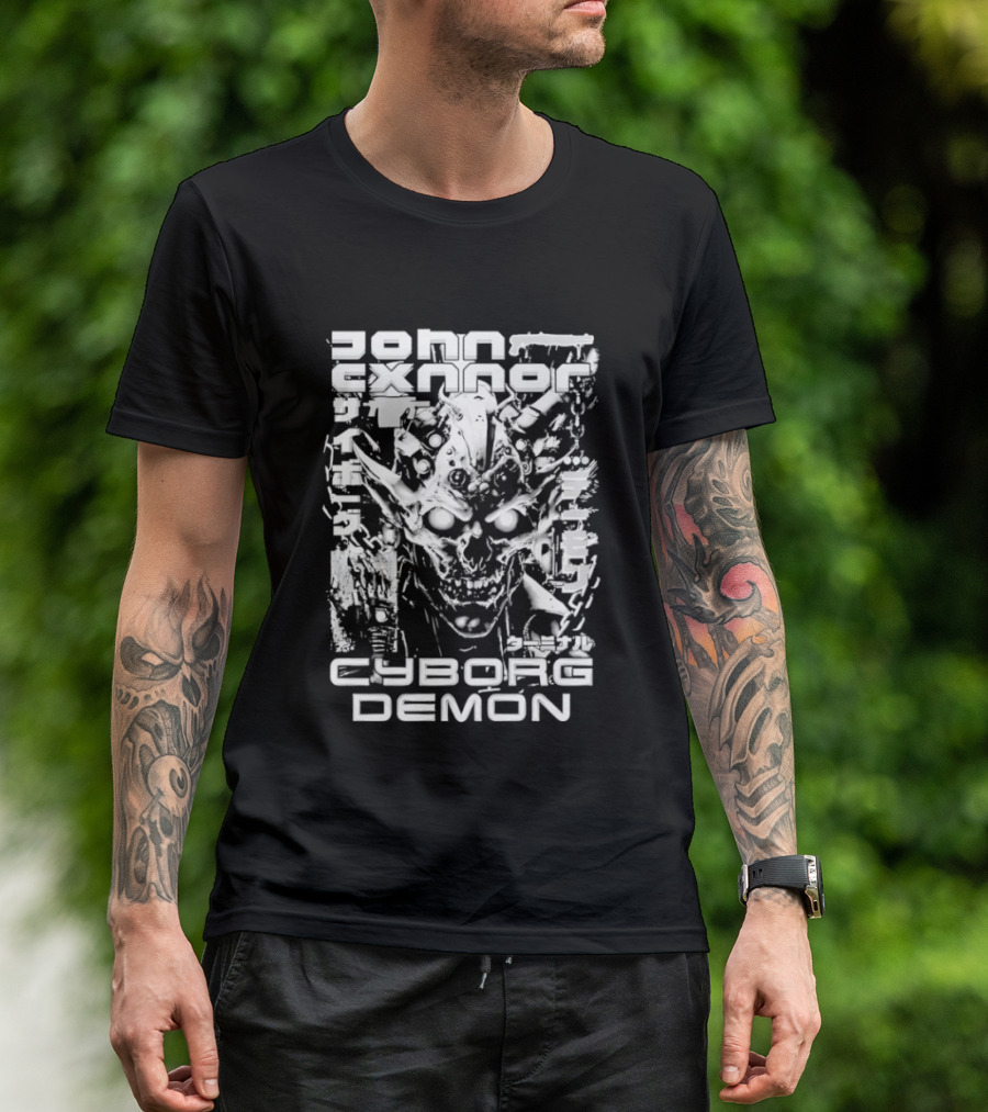 John Cxnnor Gravitated Cyborg Demon T-Shirt