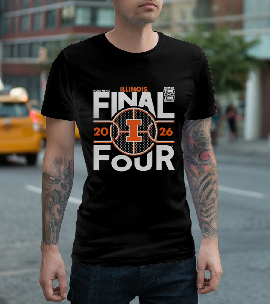 Illinois Fighting Illini NCAA Basketball 2026 Final Four Championship T-Shirt