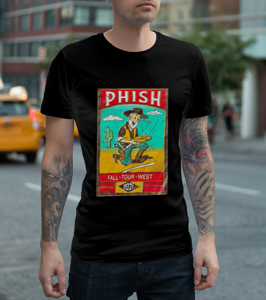 Phish Fall Tour West 2021 Prospector Desert Scene T-Shirt