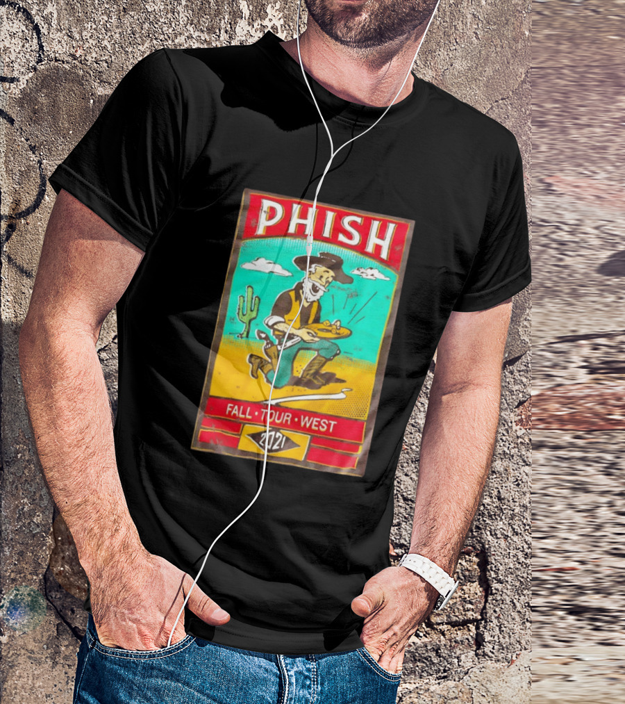Phish Fall Tour West 2021 Prospector Desert Scene T-Shirt