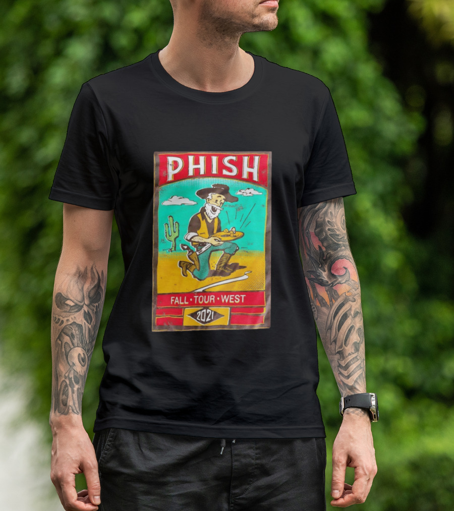 Phish Fall Tour West 2021 Prospector Desert Scene T-Shirt
