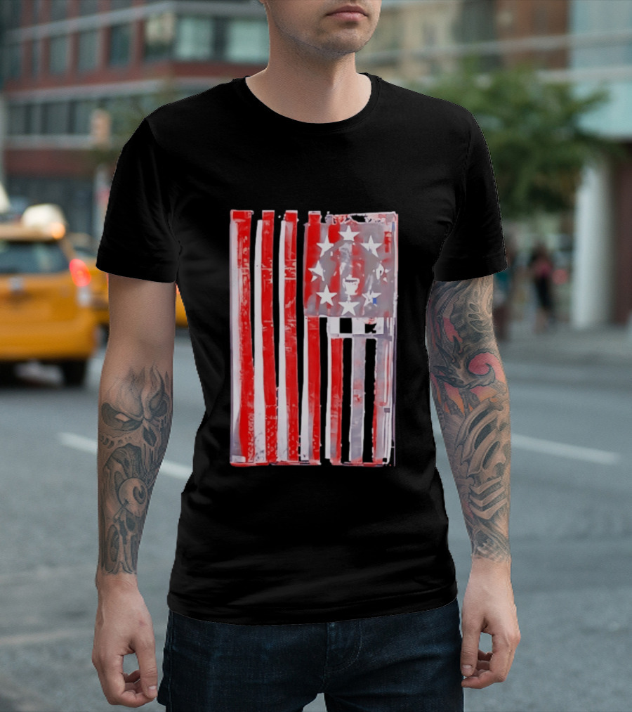 Rottweiler American Flag Independence Dog Lovers Patriotic USA T-Shirt