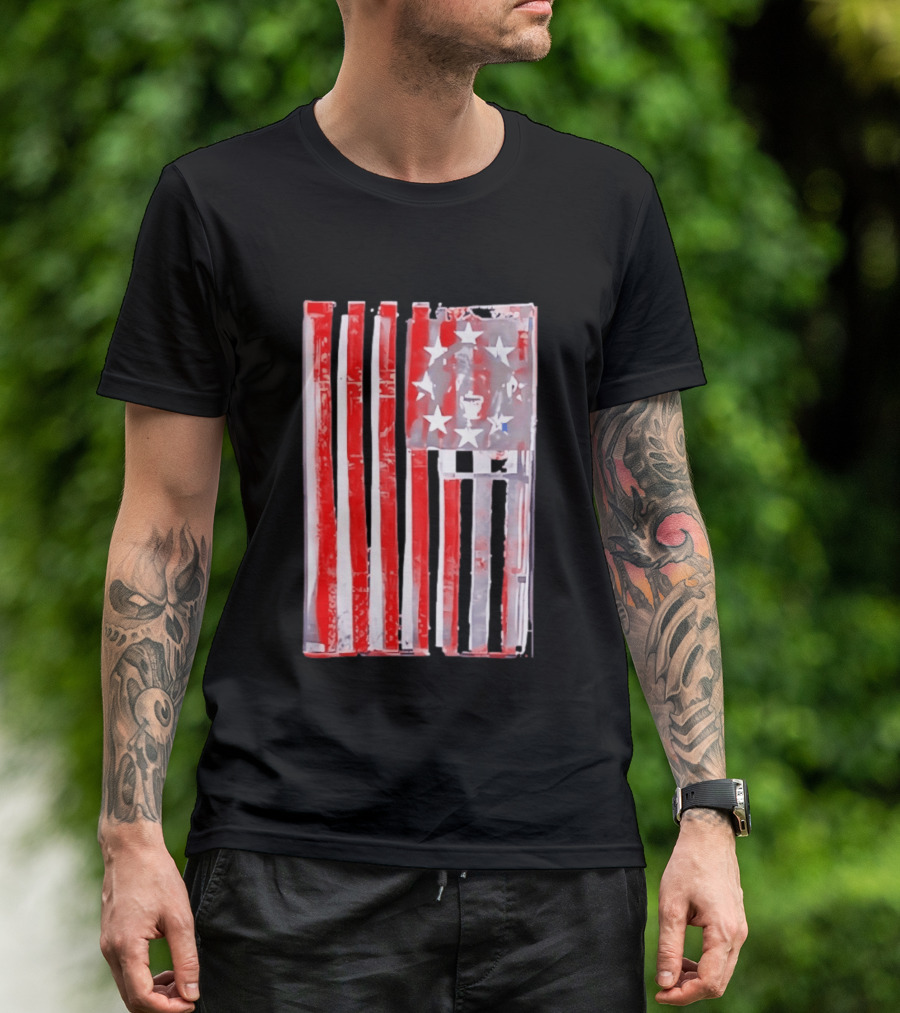 Rottweiler American Flag Independence Dog Lovers Patriotic USA T-Shirt