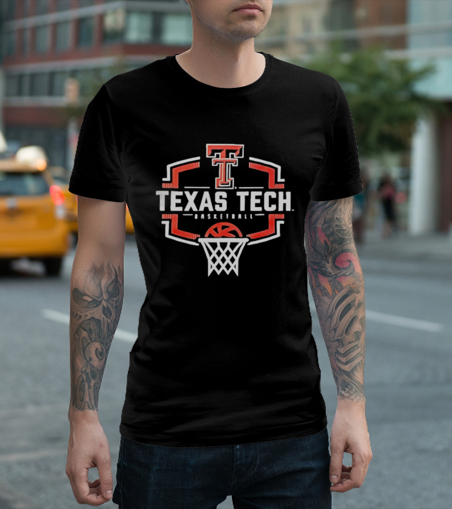Texas Tech Red Raiders Basketball Hoop Buzzer Beater T-Shirt