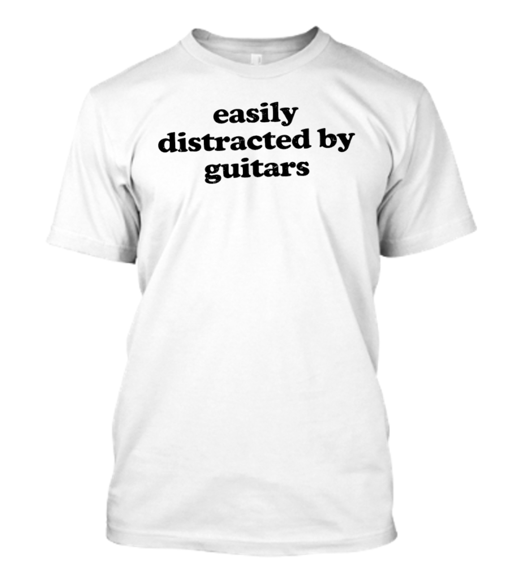 Easily Distracted By Guitars Music Lovers T-Shirt