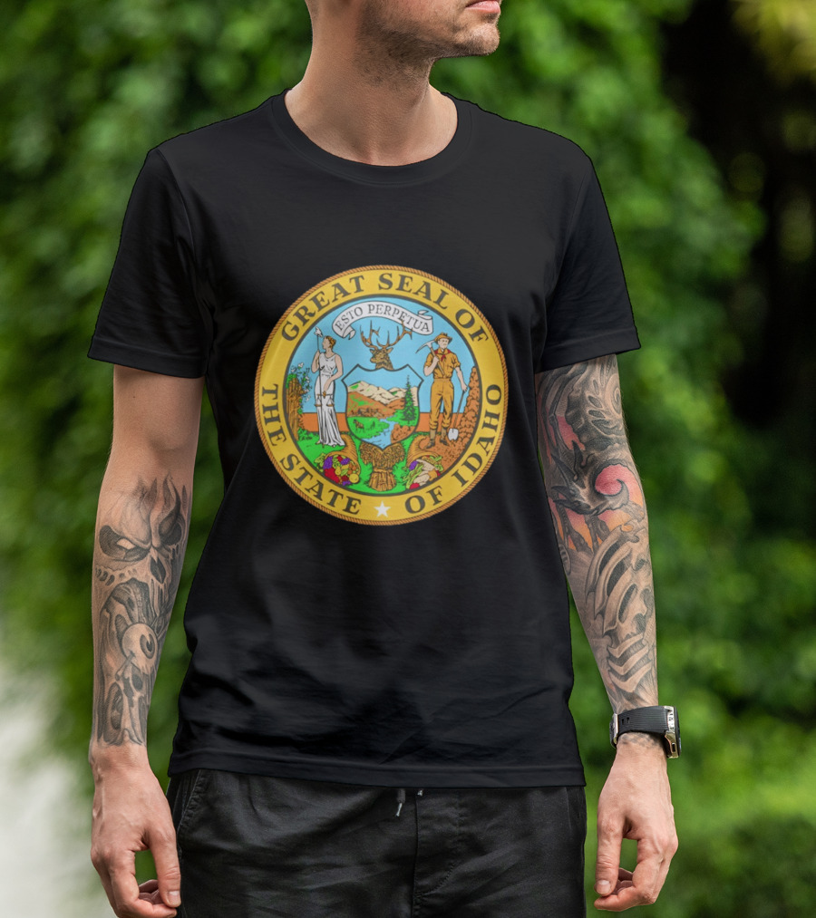 Great Seal Of The State Of Idaho Esto Perpetua T-Shirt