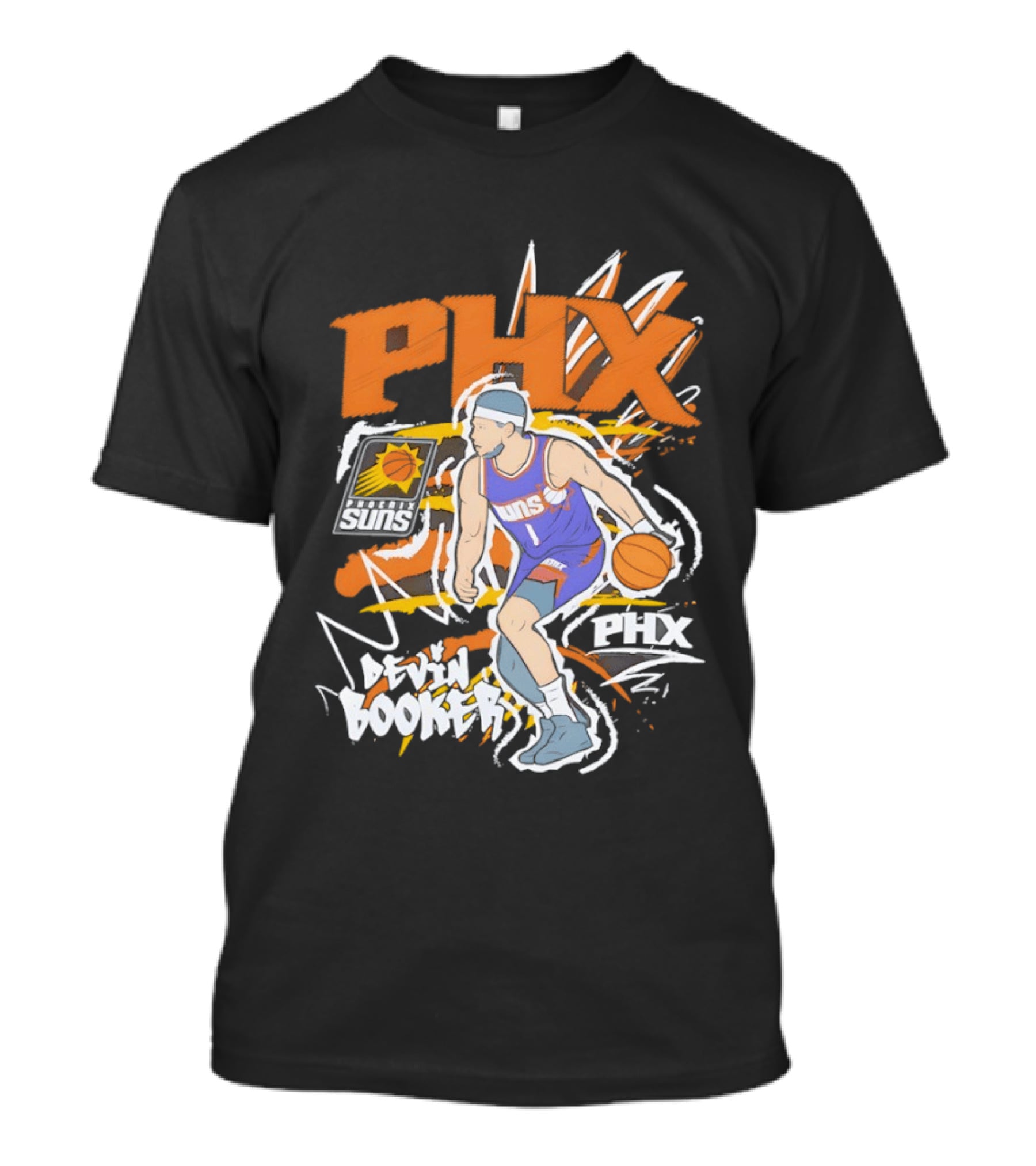 Phoenix Suns Devin Booker PHX Basketball Player T-Shirt