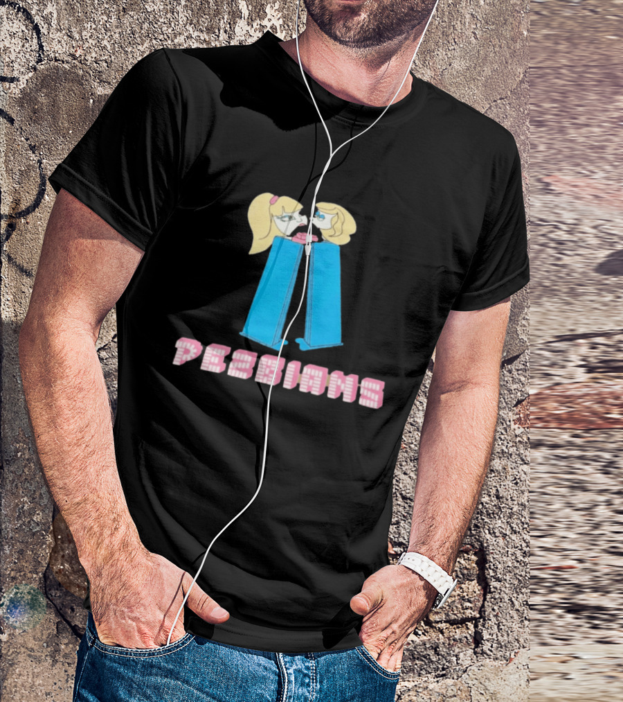 Pesbians Blonde Couple Kissing Meme Pez Dispenser T-Shirt