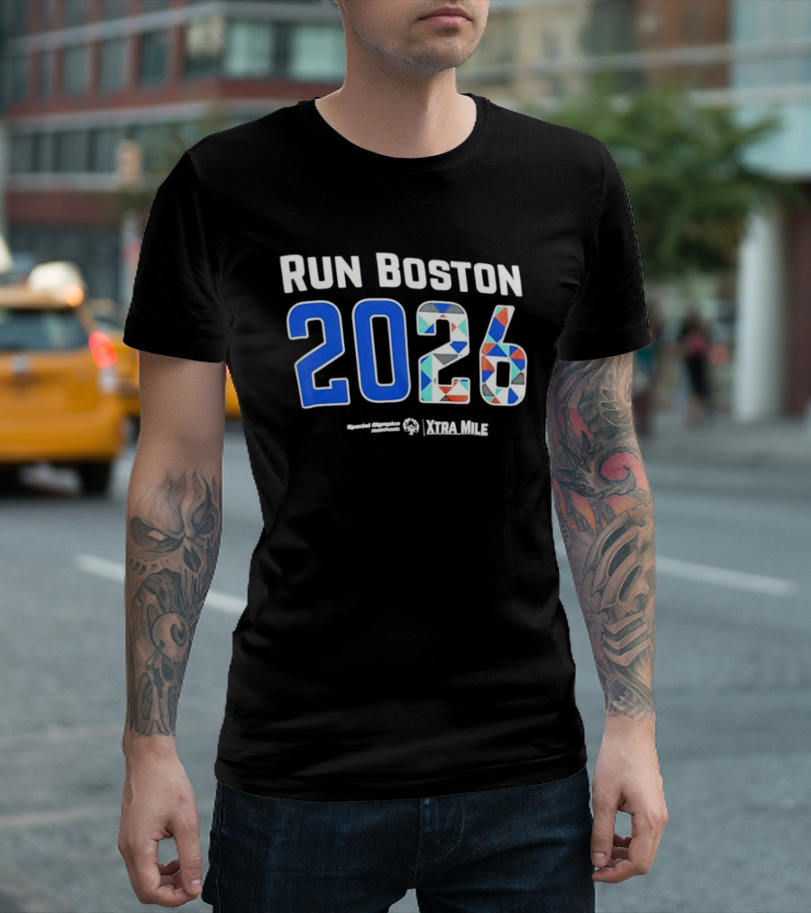 Run Boston 2026 Special Olympics Massachusetts Xtra Mile T-Shirt