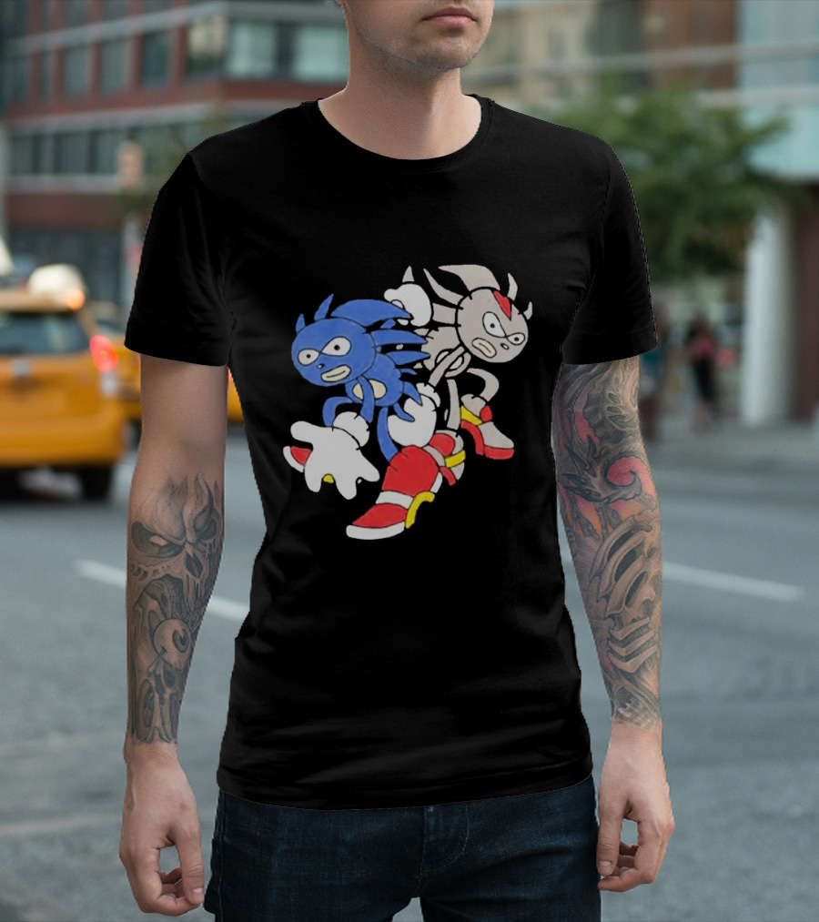 Sanic Coldsteel April Fools Meme Characters T-Shirt