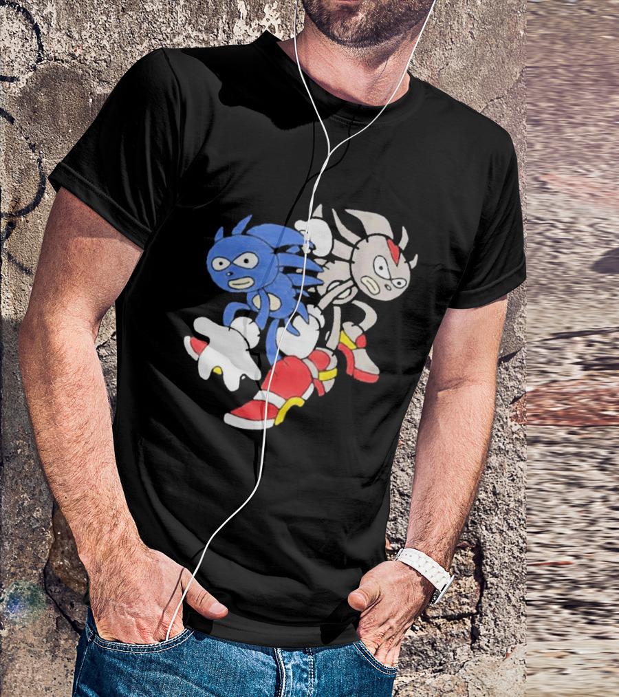Sanic Coldsteel April Fools Meme Characters T-Shirt