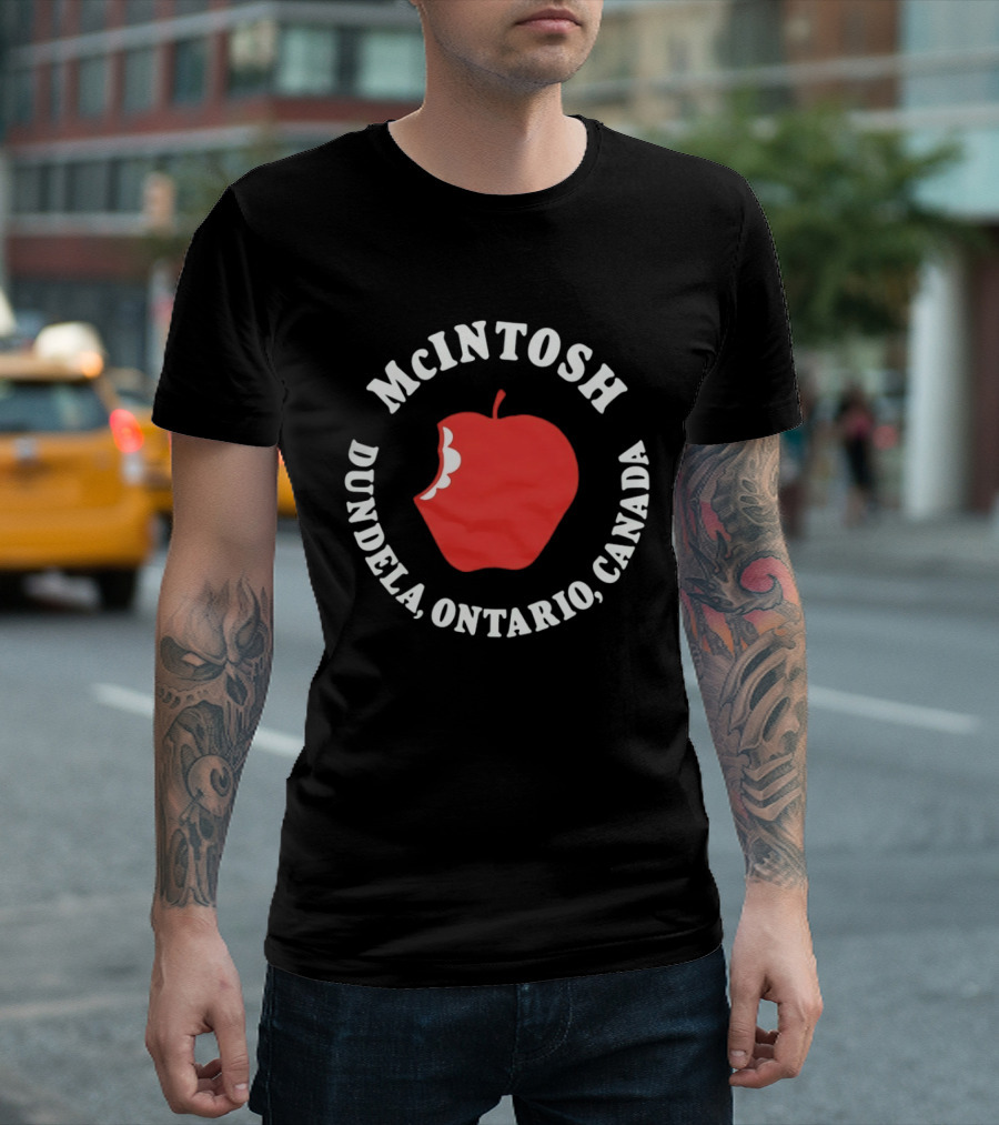 McIntosh Apple Dundela Ontario Canada Red Fruit T-Shirt