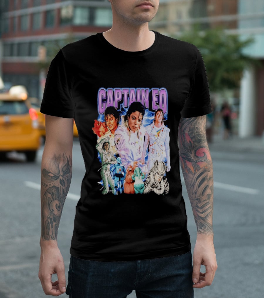Captain EO Michael Jackson Sci Fi Adventure Cast Characters T-Shirt