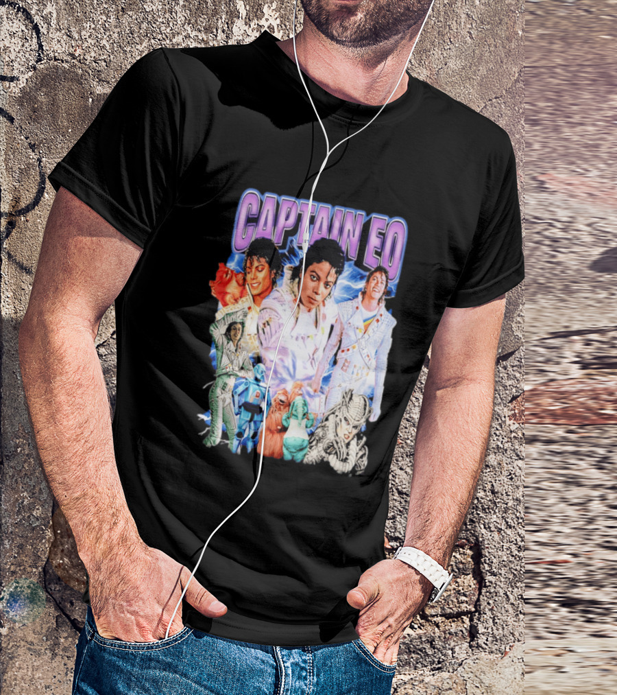 Captain EO Michael Jackson Sci Fi Adventure Cast Characters T-Shirt
