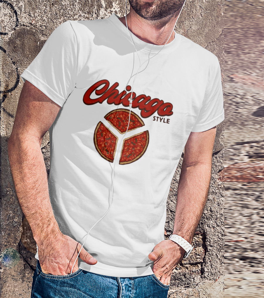 Chicago Style Deep Dish Pizza Slices T-Shirt