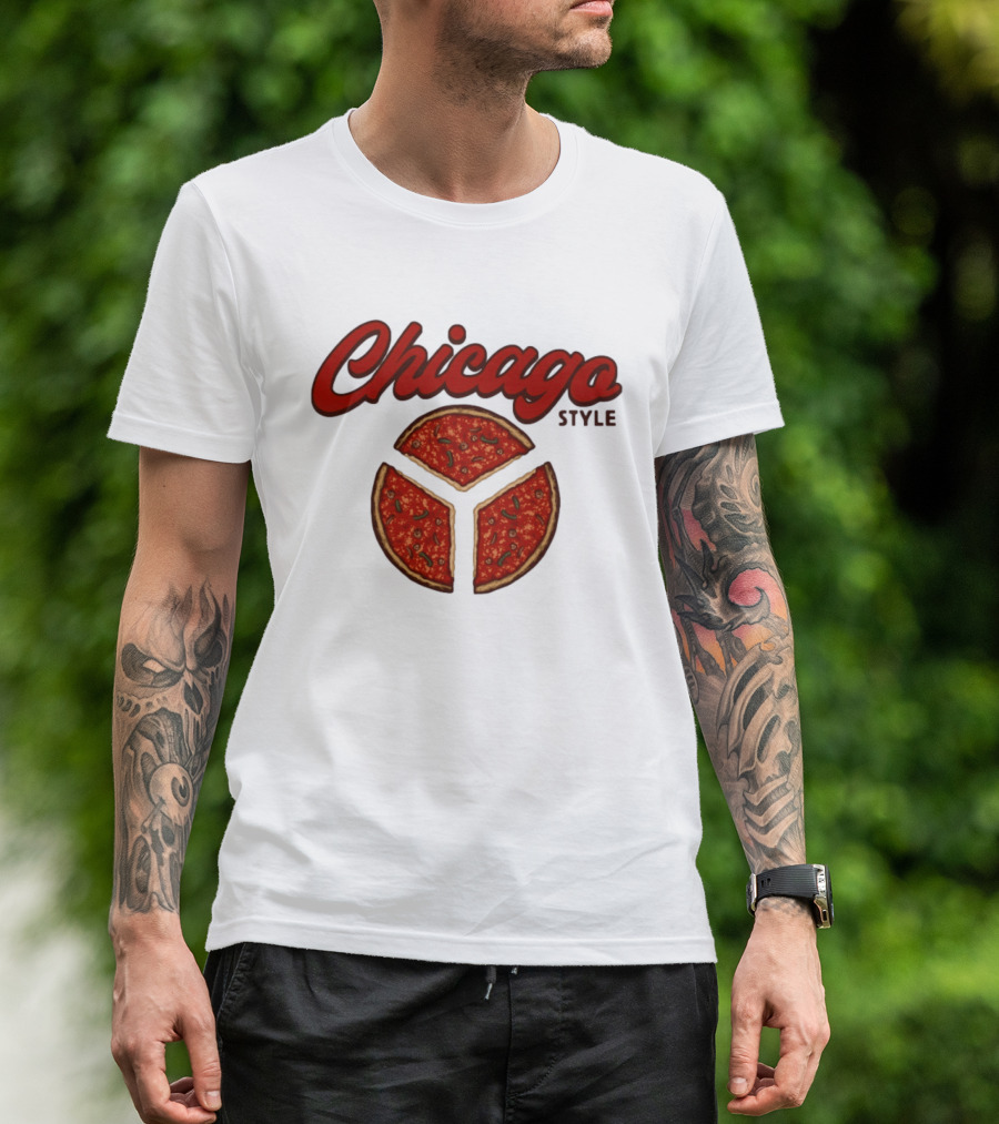 Chicago Style Deep Dish Pizza Slices T-Shirt