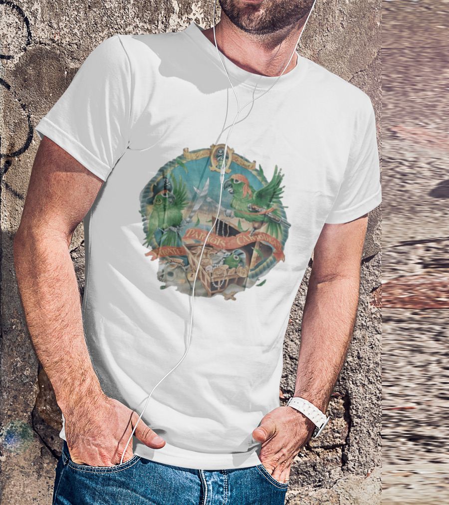 Parrots Of The Caribbean Pirate Adventure Join The Crew T-Shirt