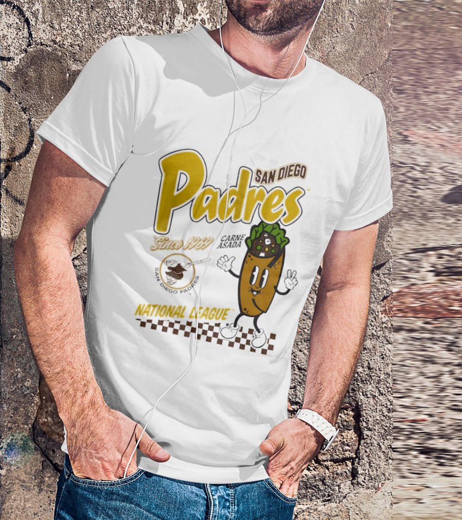 San Diego Padres Carne Asada National League Since 1969 Retro Baseball T-Shirt