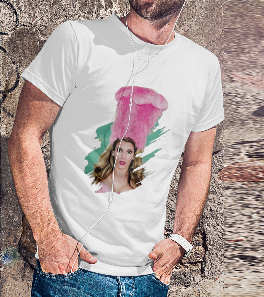 Maren Wade Showgirl Confessions Pink Feather Headdress T-Shirt