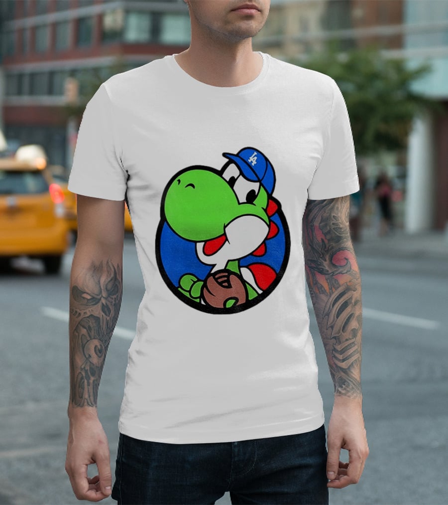 Super Mario Yoshi Los Angeles Dodgers Baseball MLB 2026 T-Shirt