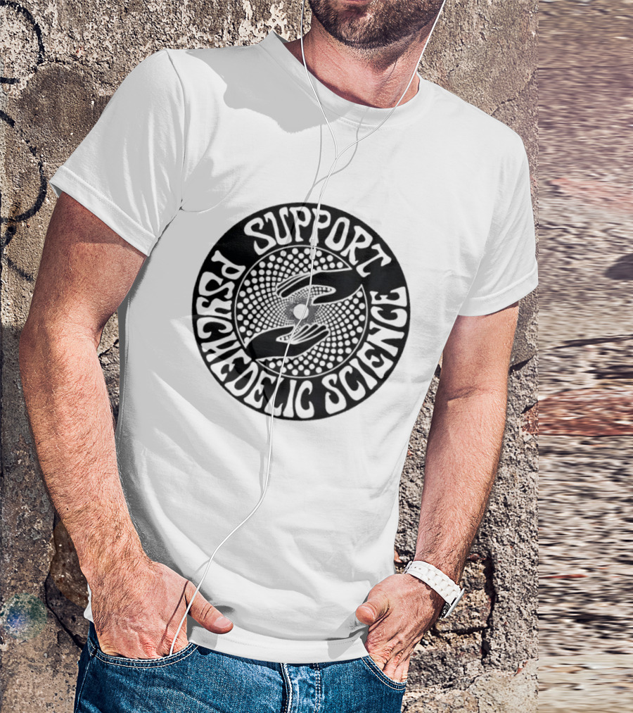 Support Psychedelic Science Hands Circular T-Shirt