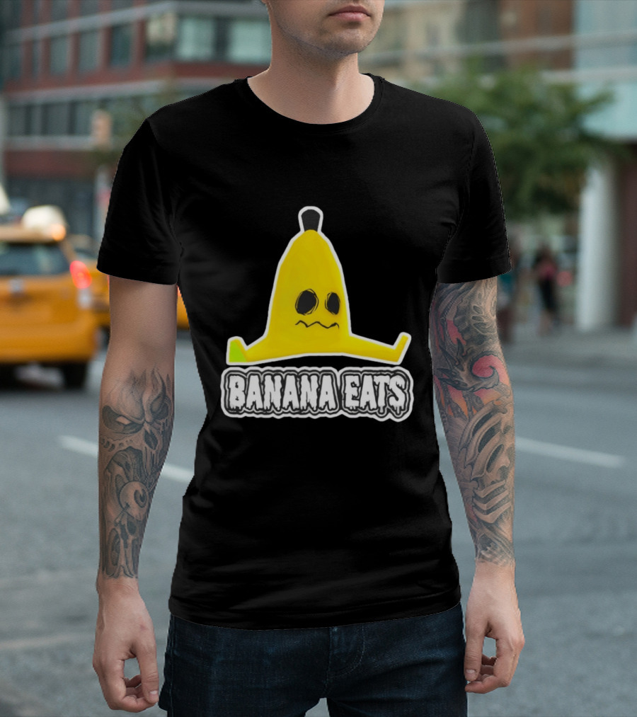 Banana Eats Game Inspired Funny Yellow T-Shirt