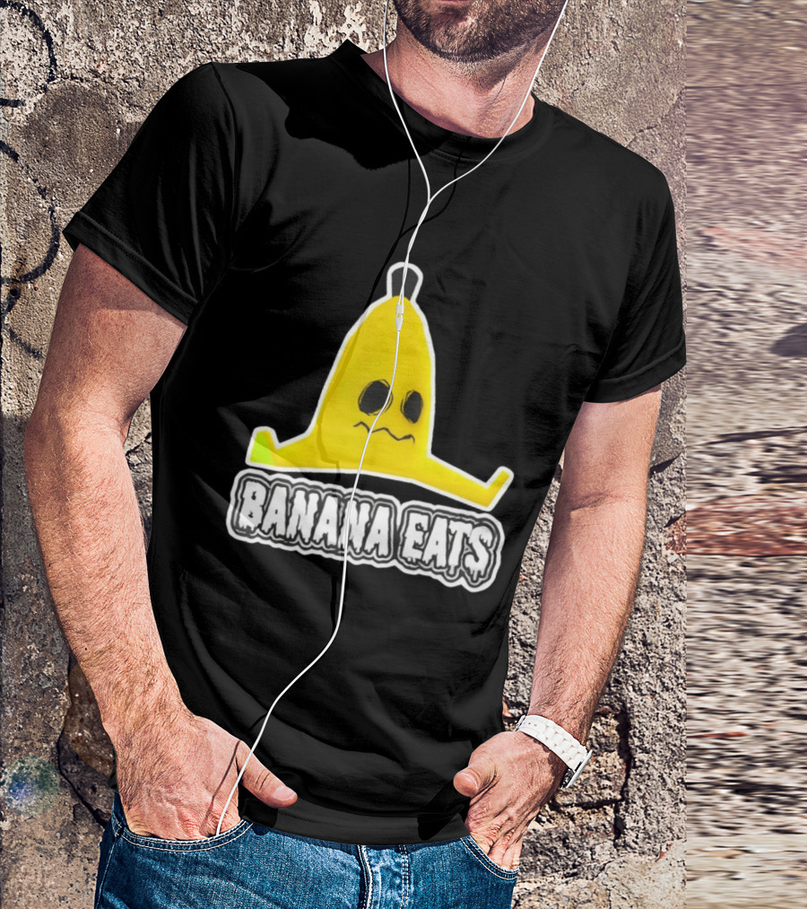 Banana Eats Game Inspired Funny Yellow T-Shirt