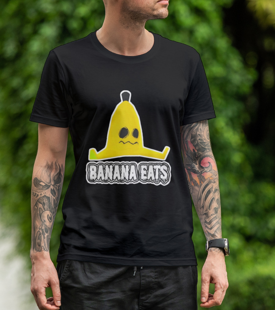 Banana Eats Game Inspired Funny Yellow T-Shirt