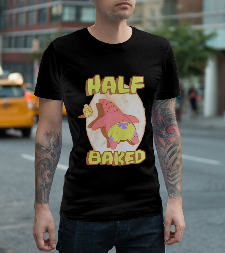 Patrick Star Half Baked SPF 45 Sunscreen Relaxation T-Shirt