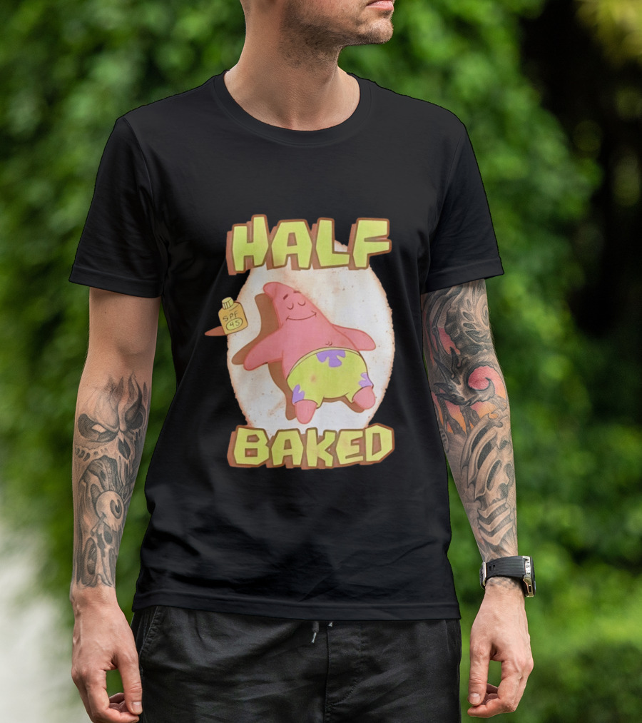 Patrick Star Half Baked SPF 45 Sunscreen Relaxation T-Shirt