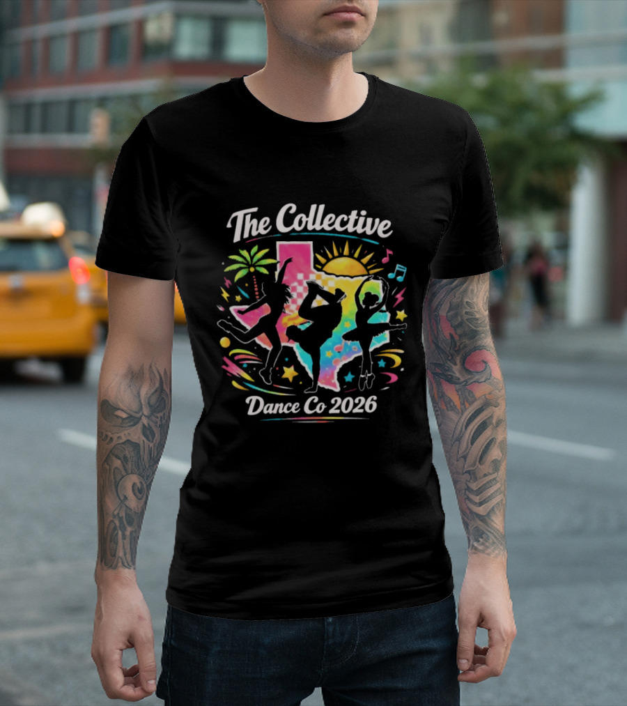 The Collective Dance Co 2026 Colorful Silhouettes And Tropical Vibes T-Shirt