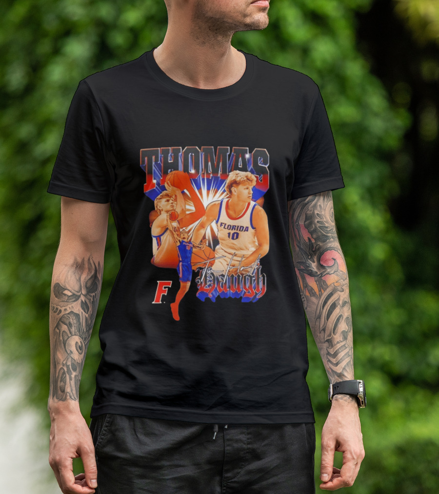 Thomas Haugh Florida Basketball Collage F. 10 T-Shirt