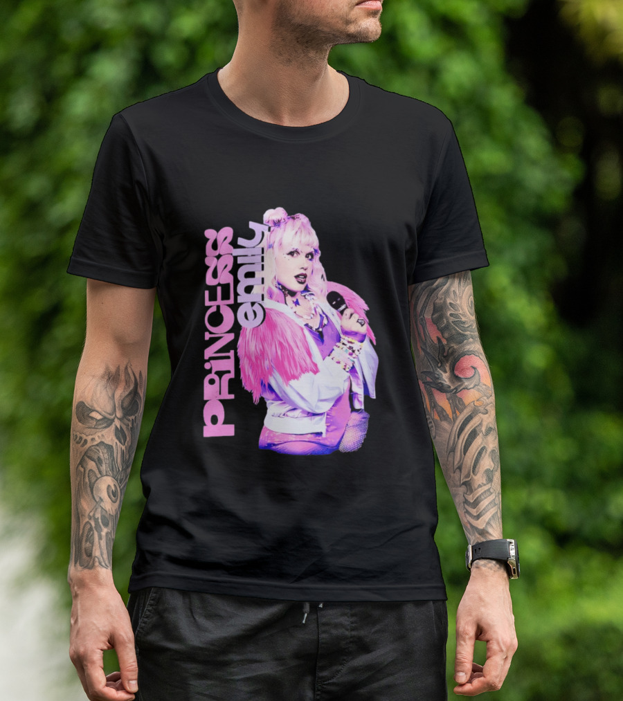 Princess Emily Pop Star Style Microphone Fashion T-Shirt
