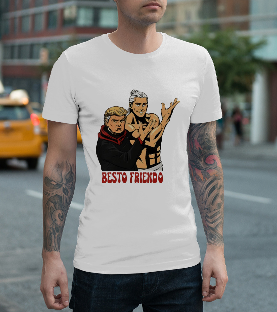 Besto Friendo Trump Anime Crossover Meme T-Shirt