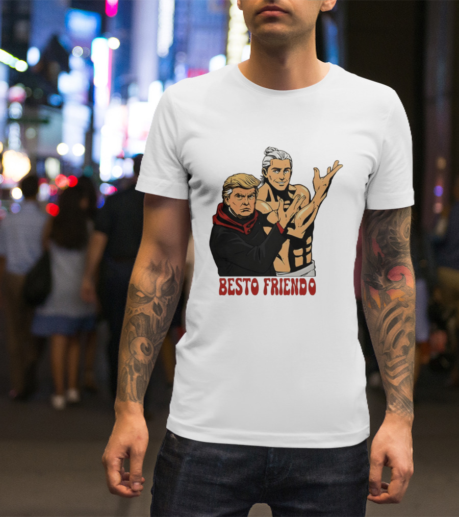 Besto Friendo Trump Anime Crossover Meme T-Shirt