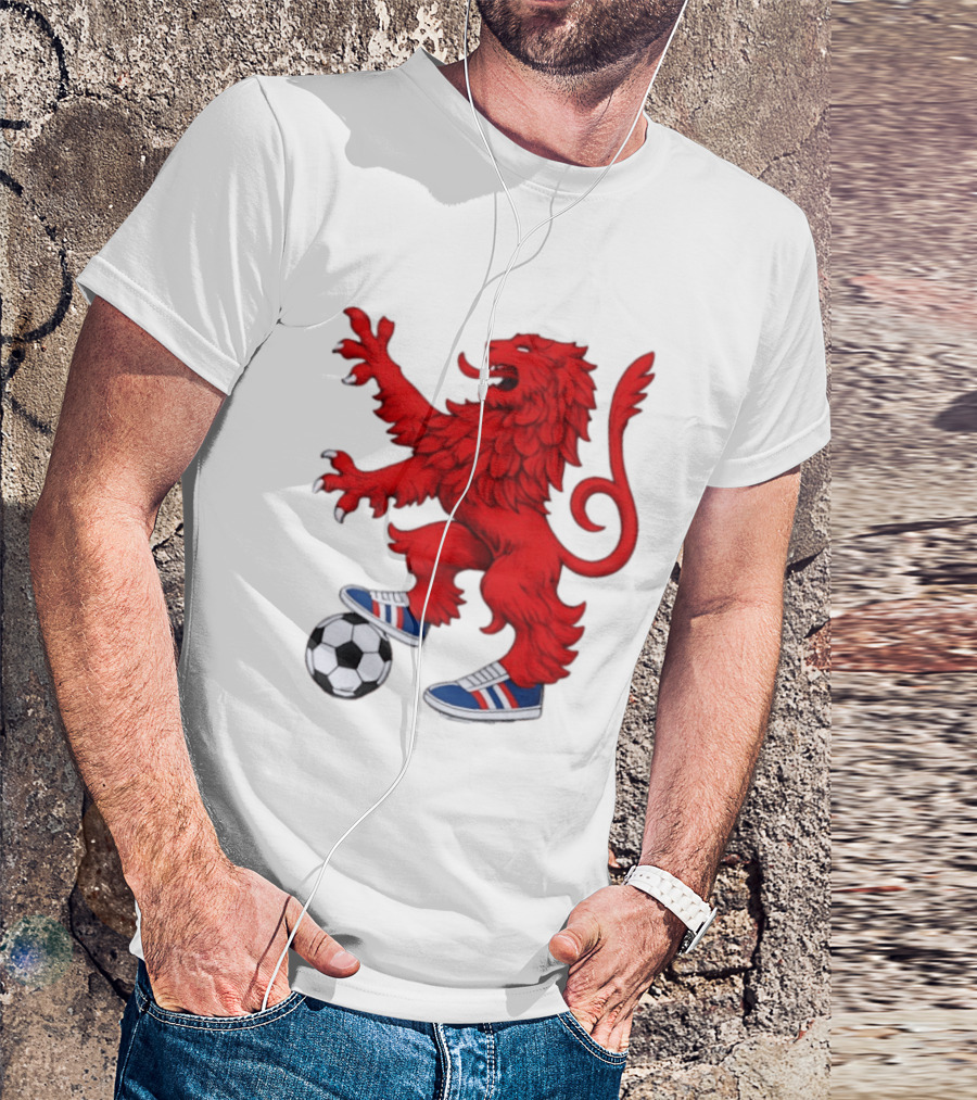Every Other Saturday Rangers FC Red Lion Mascot Soccer Shoes T-Shirt