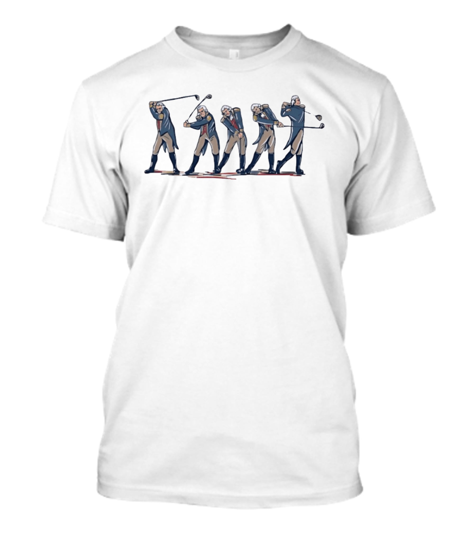 George Washington Golf Swing Sequence T-Shirt