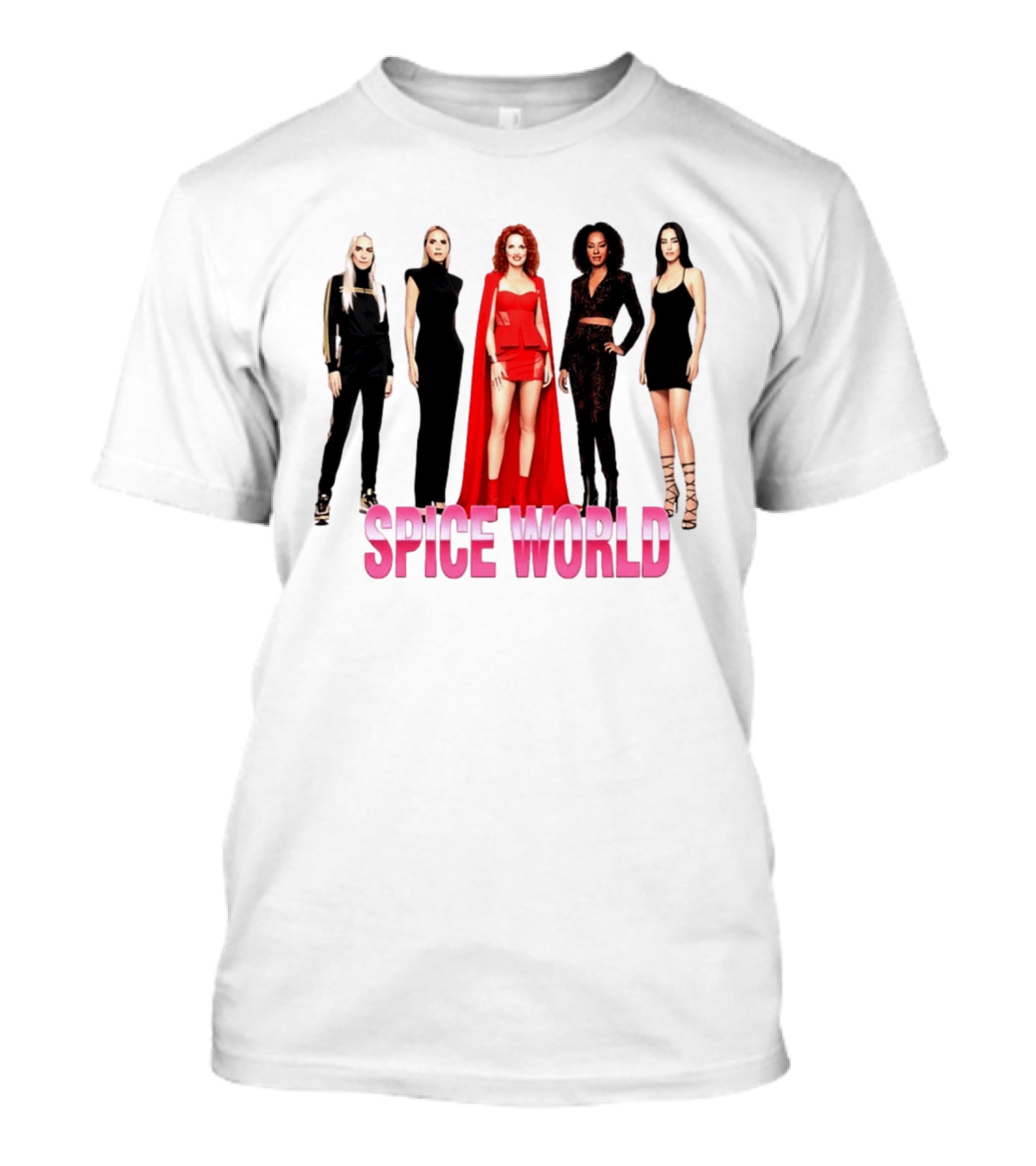 Spice World 90s Girls Music Fashion T-Shirt