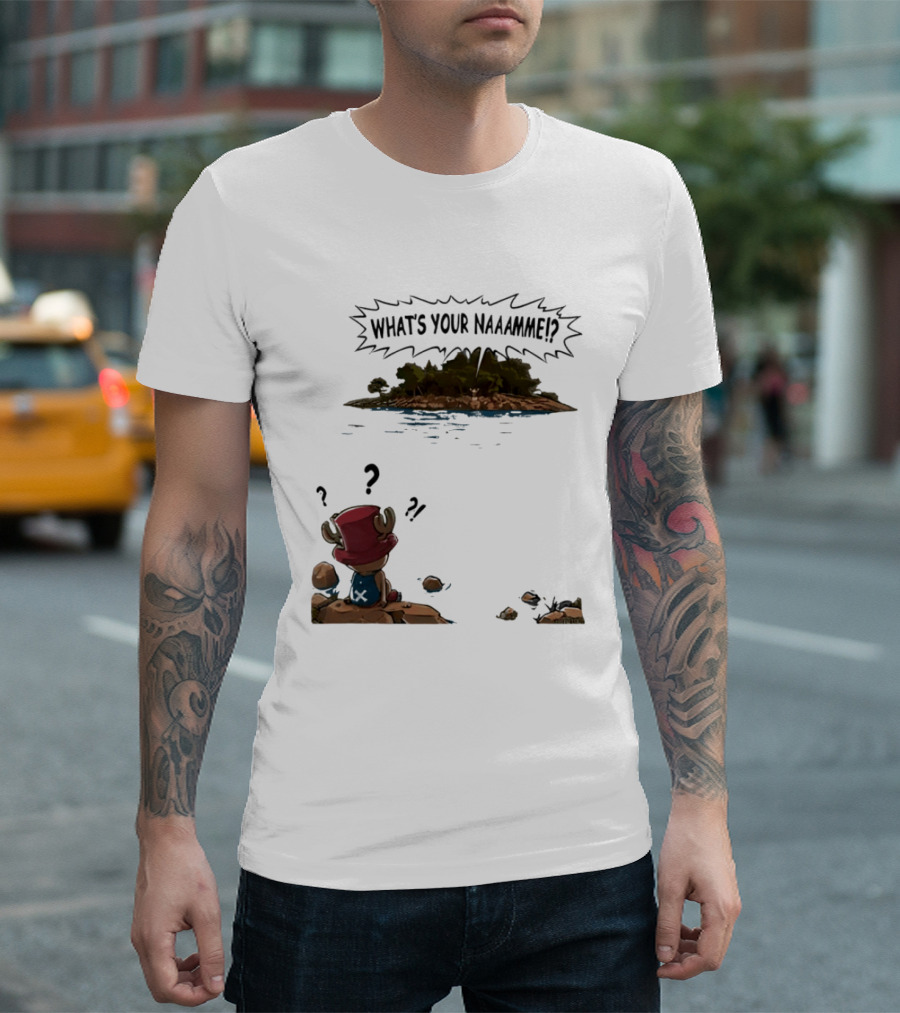 Tony Tony Chopper What's Your Name Island Question Marks T-Shirt