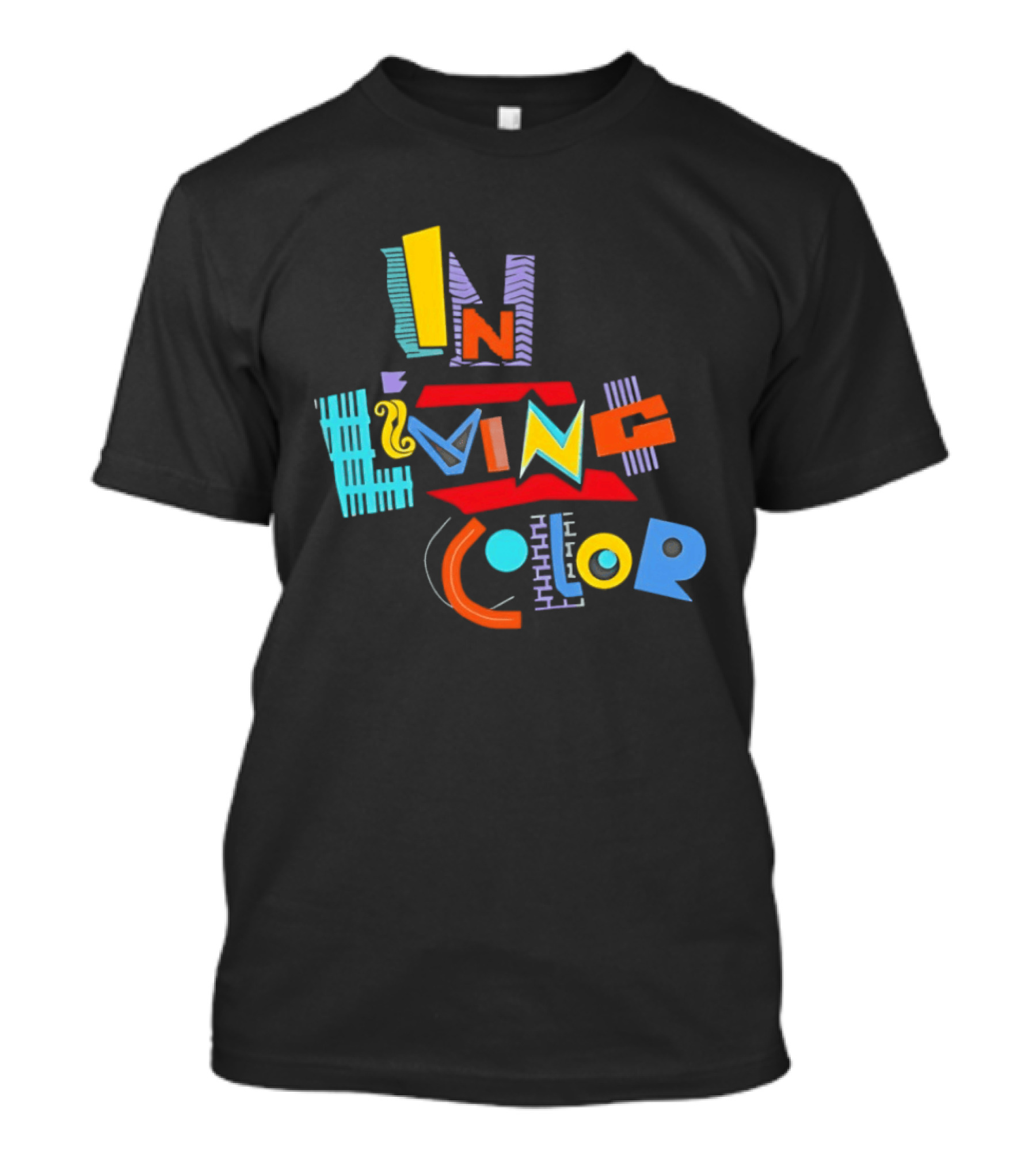 In Living Color 90s Retro Style Vivid T-Shirt
