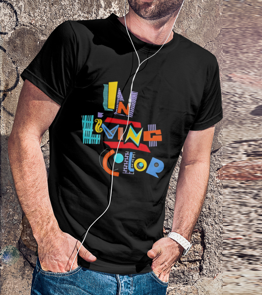 In Living Color 90s Retro Style Vivid T-Shirt